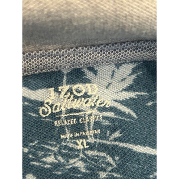 IZOD‎ SALTWATER Relaxed Classics Men’s XL 1/4 Quarter Zip Long Sleeve Sweatshirt - Picture 5 of 6